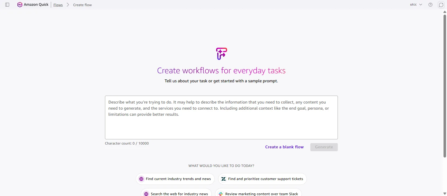 หน้า Create flow