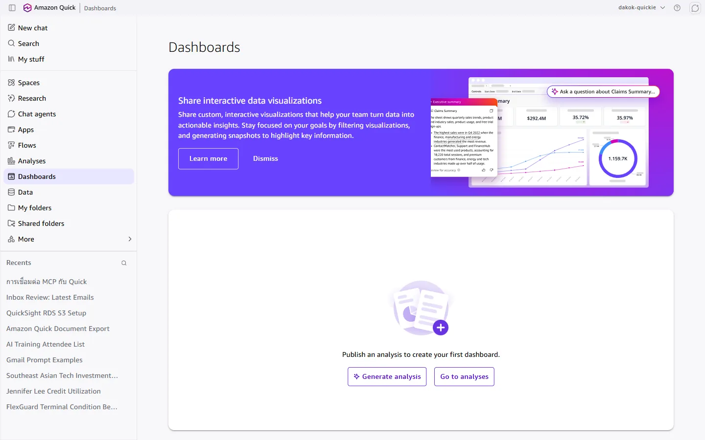 Dashboards