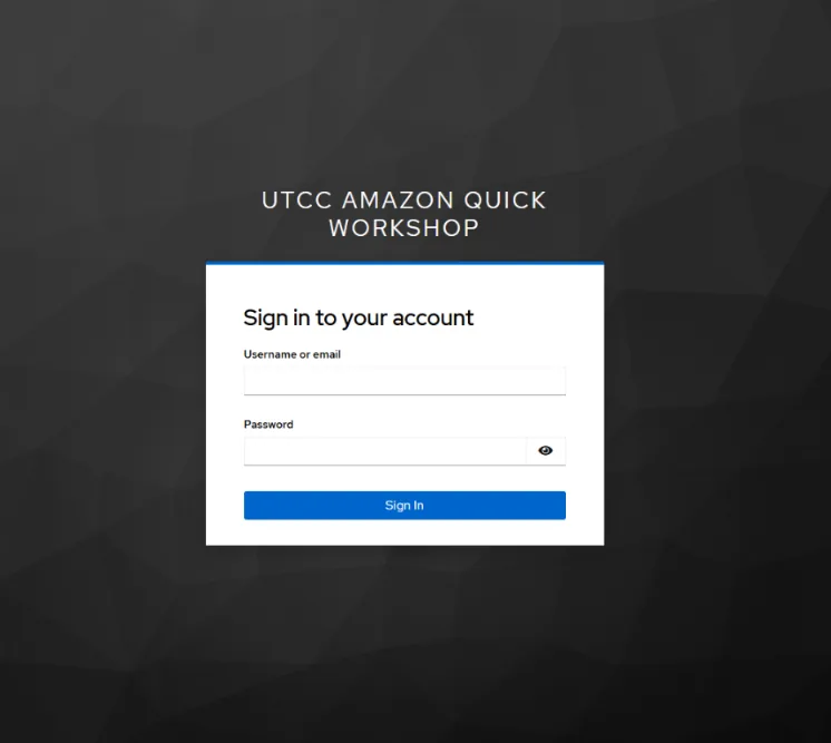 หน้าล็อกอิน UTCC Workshop